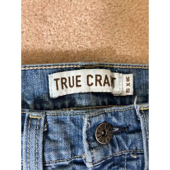 True Craft Jeans Mens 30x32 Pants Straight Relaxed Denim - Picture 2 of 6